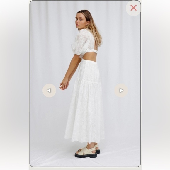 Significant Other White cut out Skylar Dress size 8 - Picture 4 of 16